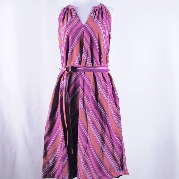 a new day 100% Cotton Sleeveless Striped Sun Dress - Picture 2 of 9